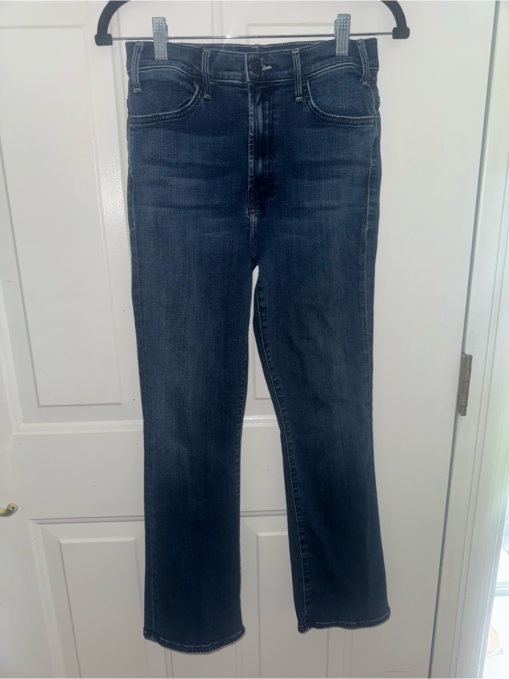 MOTHER The Hustler Ankle Flare Jeans Heirloom Blue Size 28 High Rise Stretch - Picture 4 of 9